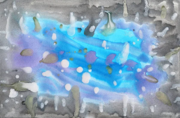 Ljusa Flerfärgad Målning Samtida Konst Gouache Akryl Tempera Färg Abstrakt — Stockfoto