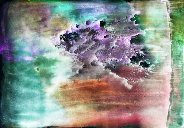 Φωτεινή Πολύχρωμη Ζωγραφική Σύγχρονη Τέχνη Gouache Ακρυλικό Χρώμα Tempera Αφηρημένη — Φωτογραφία Αρχείου