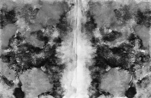 Rorschach Test Aquarel Monotype Abstract Kleurrijk Symmetrisch Schilderen Textuur Achtergrond — Stockfoto