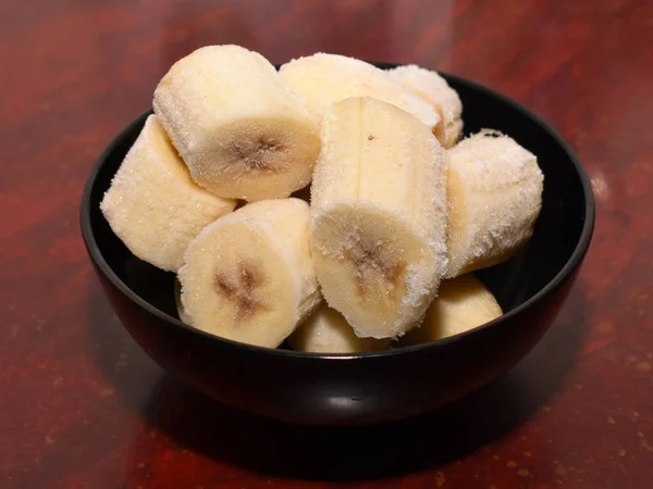 Frozen bananas for a vegan smoothie