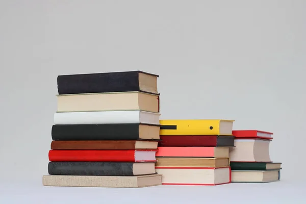 Stack Books White Background — Stock Photo, Image