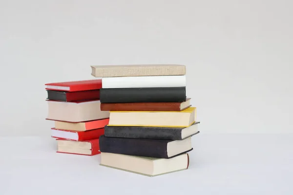 Stack Books White Background — Stock Photo, Image