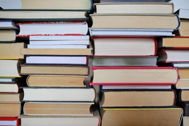 Kitapçıda yığınla kitap
