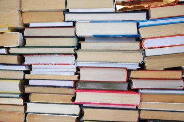 Kitapçıda yığınla kitap