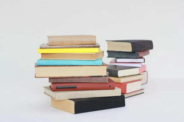 Stack Books White Background — Stock Photo, Image