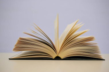 Açık mavi zemin üzerine kitap