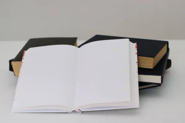 Stack Books White Background — Stock Photo, Image