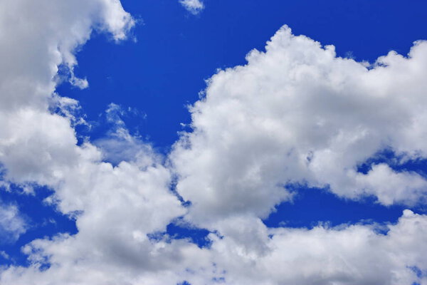 Blue sky with white clouds