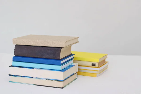 Stack Books White Background — Stock Photo, Image