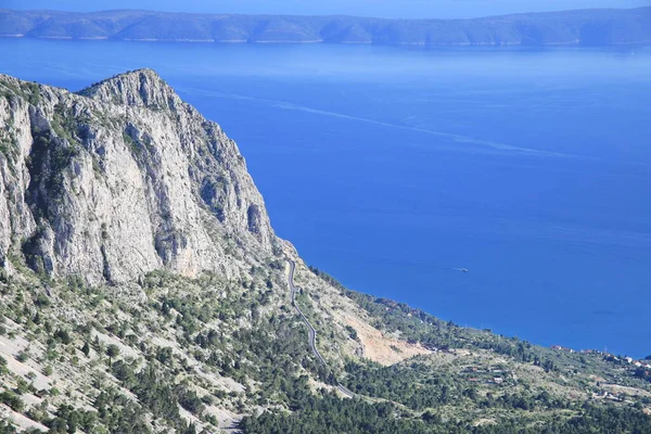 ビオコヴォ山からアドリア海とダルマチア中部の島々への眺め — ストック写真