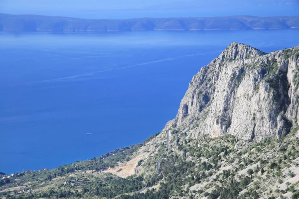 ビオコヴォ山からアドリア海とダルマチア中部の島々への眺め — ストック写真