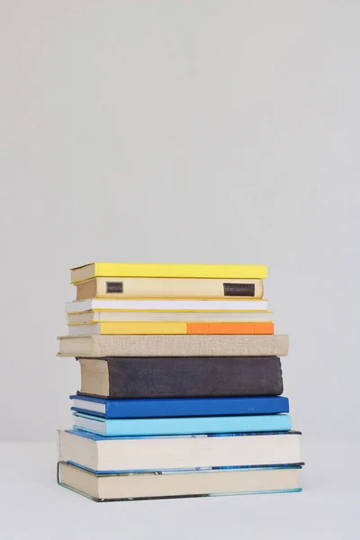 Stack Books White Background — Stock Photo, Image