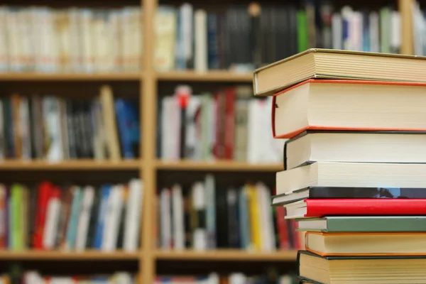 Montón Libros Biblioteca — Foto de Stock