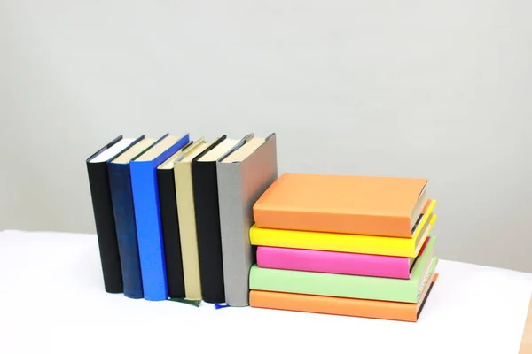 Stack Books White — Stock Photo, Image