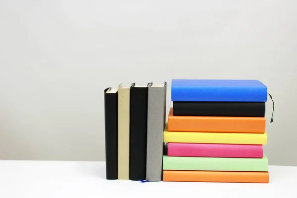 Stack Books White — Stock Photo, Image