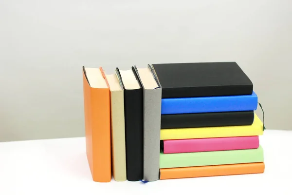 Stack Books White — Stock Photo, Image