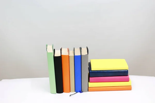 Stack Books White — Stock Photo, Image