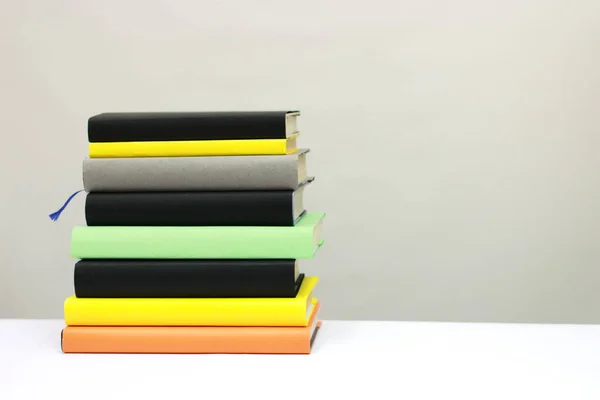 Stack Books White — Stock Photo, Image