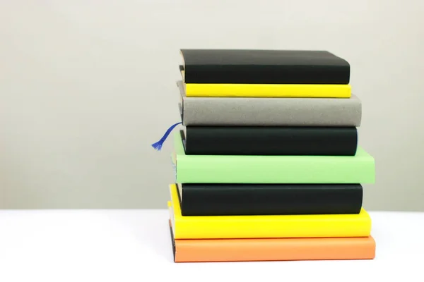 Stack Books White — Stock Photo, Image