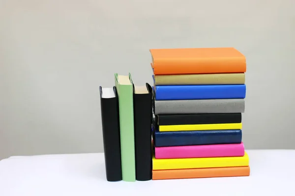 Stack Books White — Stock Photo, Image