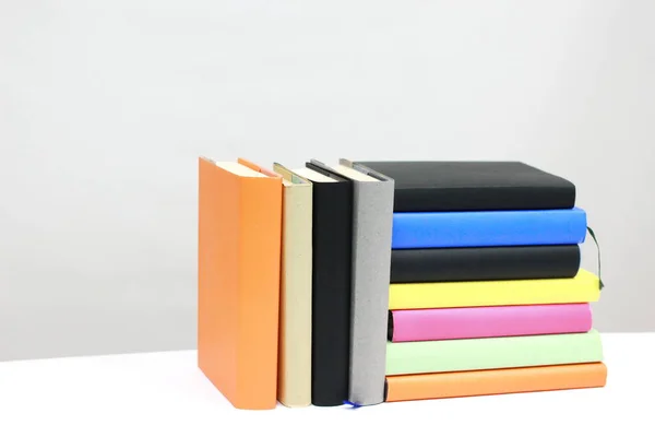 Stack Books White — Stock Photo, Image