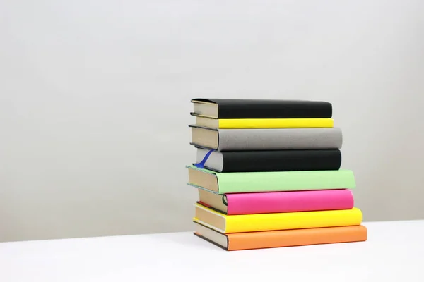 Stack Books White — Stock Photo, Image