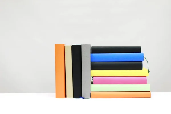 Stack Books White — Stock Photo, Image