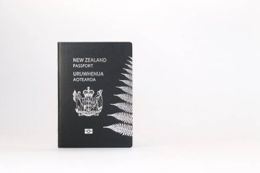 New zealand passport on white clipart