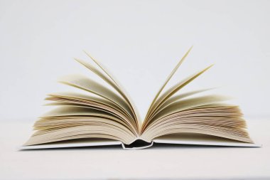 Beyaz arkaplan üzerine kitap aç