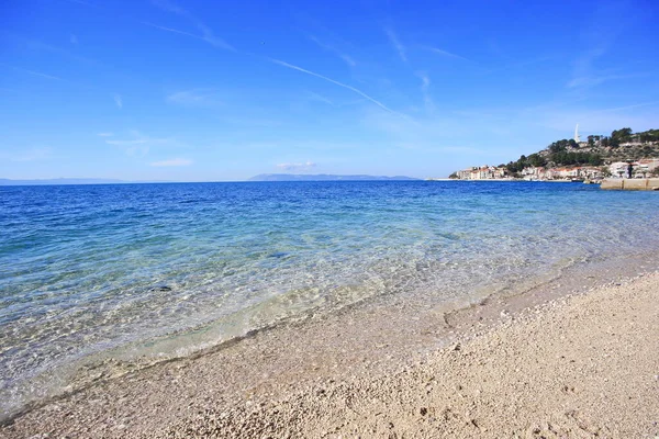 크로아티아의 해변의 깨끗하고 — 스톡 사진