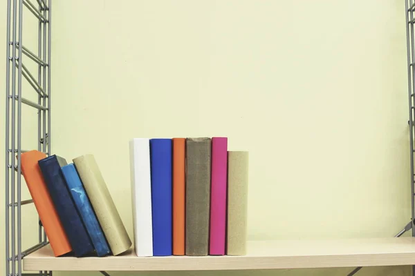 Stack Books Shelf — Stock Photo, Image