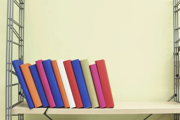 Stack Books Shelf — Stock Photo, Image