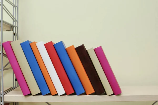 Stack Books Shelf — Stock Photo, Image