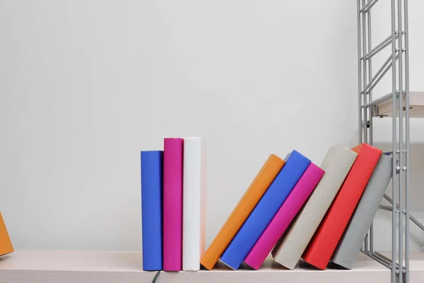 Stack Books Shelf — Stock Photo, Image