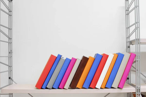 Stack Books Shelf — Stock Photo, Image