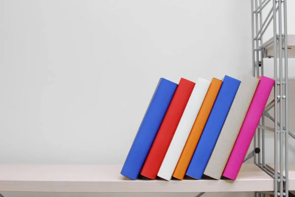 Stack Books Shelf — Stock Photo, Image