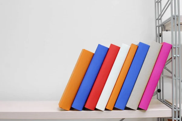 Stack Books Shelf — Stock Photo, Image