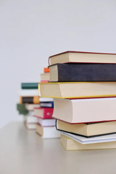 Stack of Books on white background