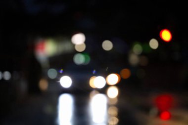 Bokeh ışıklarının soyut arkaplanı