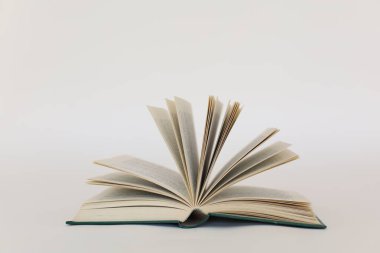 Beyaz arkaplan üzerine bir kitap