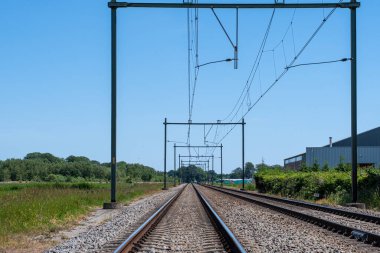 Hollanda 'da boş demiryolu hattı