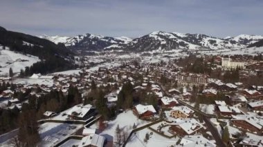 Gstaad köyünün yüksek açısı