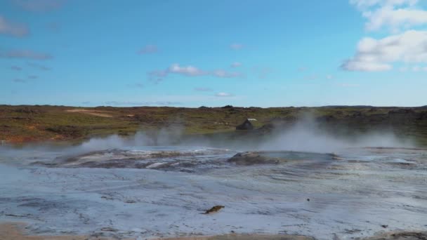 Vídeo Hveravellir Geotermal Área — Vídeo de stock