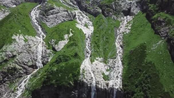 Video Mountain Waterfall Landskap — Stockvideo