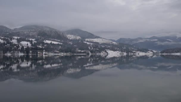 Mountains Reflected Water — Stock Video