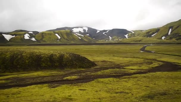 Panorama Des Montagnes Islande — Video