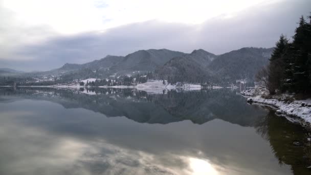 Sky Hills Reflected Water — Stock Video