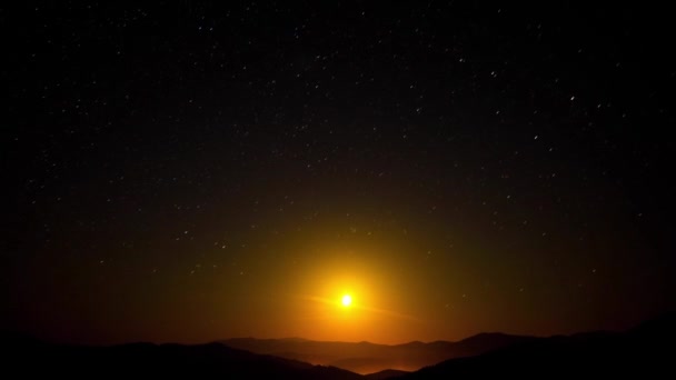 Uzay Arkaplanı Gece Manzarası — Stok video