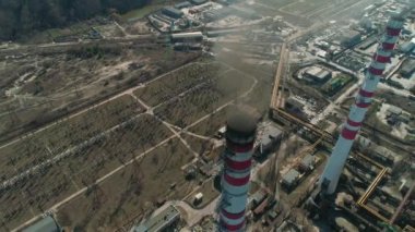 CHP Santrali 'nin Tüten Baca Hava Görüntüsü, Kömür Ateşli Enerji İstasyonu 