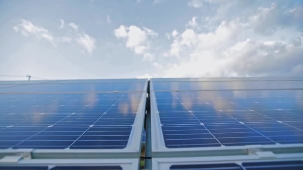 Panel Energetyki Słonecznej Komórka Fotowoltaiczna — Wideo stockowe